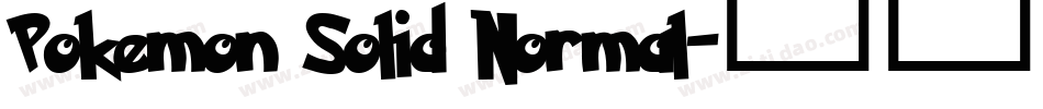 Pokemon Solid Normal字体转换